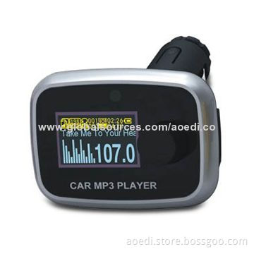 Car FM Transmitter with LCD Screen, Supports SD/USB, MP3/WMA Format, OEM and ODM Services Available